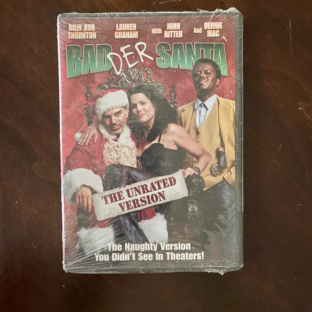 Badder Santa DVD - The Unrated Version - The Naughty Version Not Seen in Theater